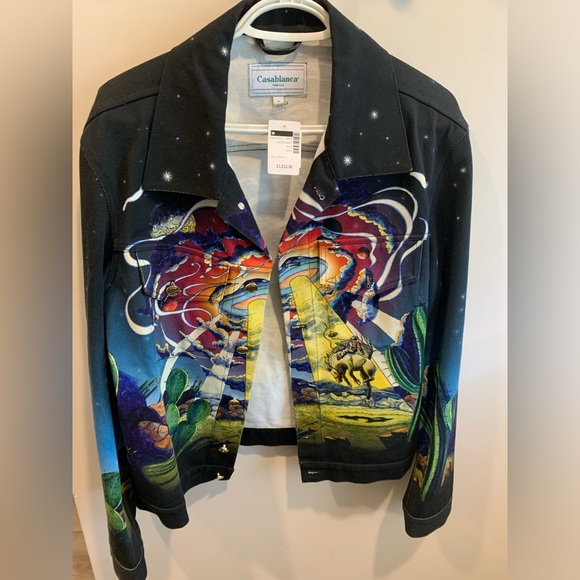 Men’s Casa Blanca Cowboy De L'Espace Straight Leg Jeans and Classic Denim Jacket - Picture 8 of 12